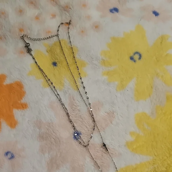 Silver Cross Pendant Necklace - Picture 3 of 3